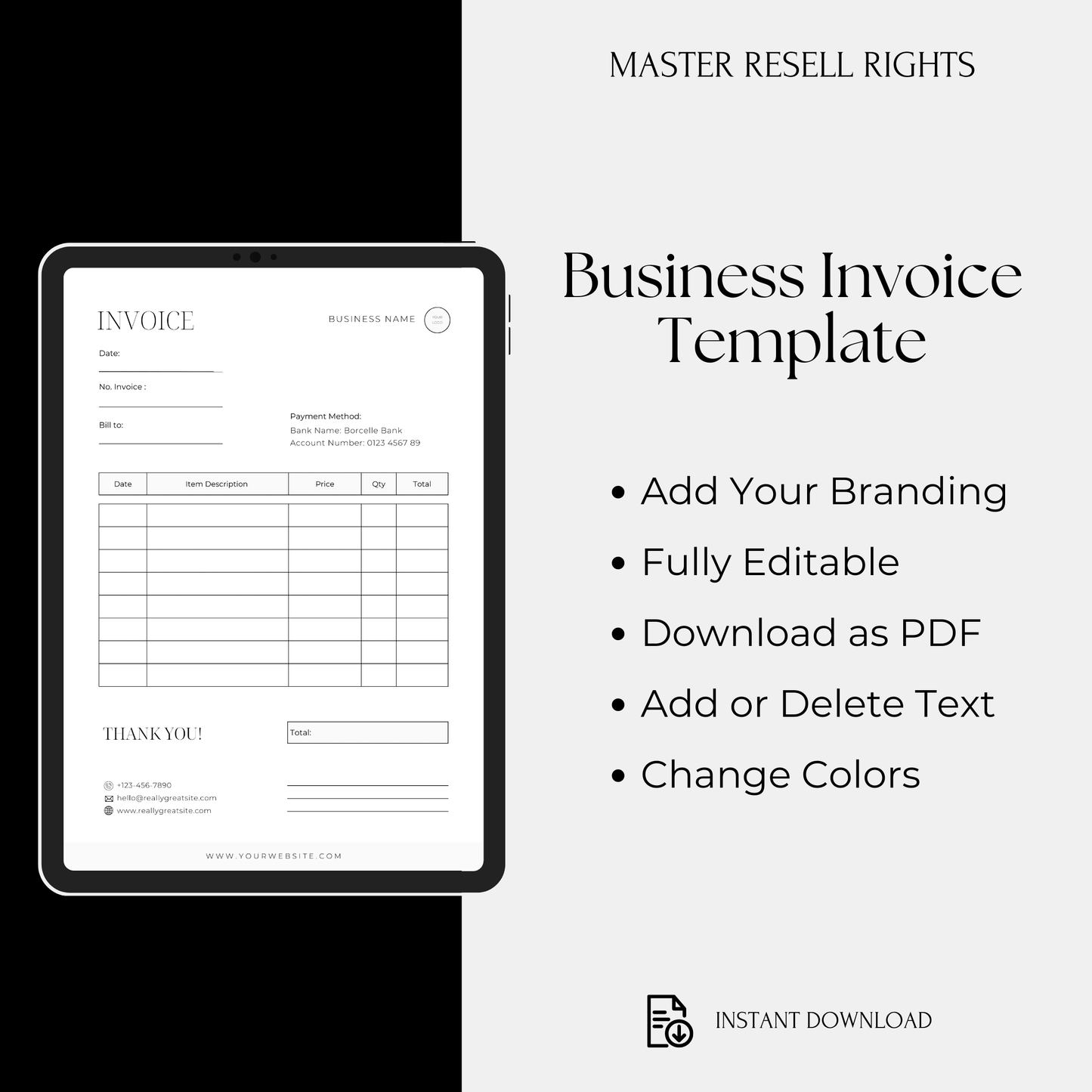 Business Invoice Template