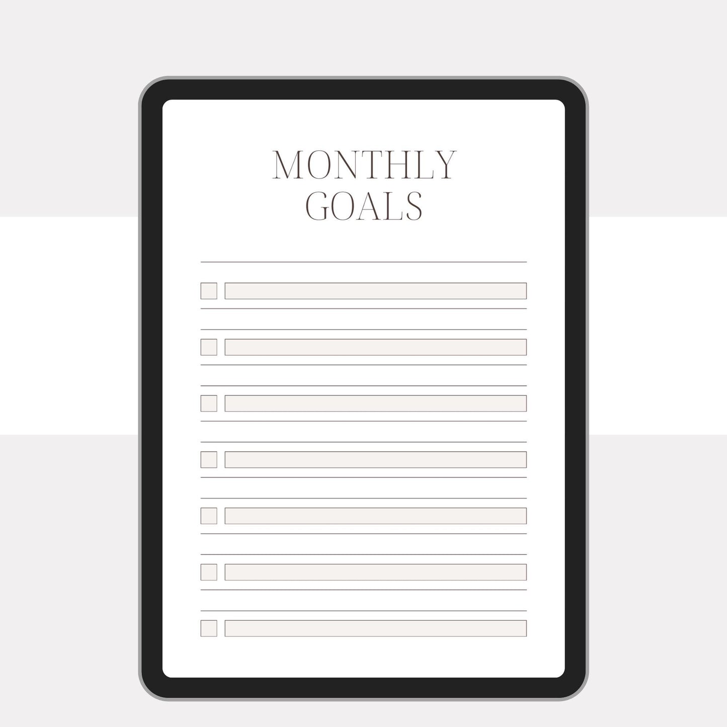 Editable Canva template for a minimalist planner, perfect for digital or printable use.